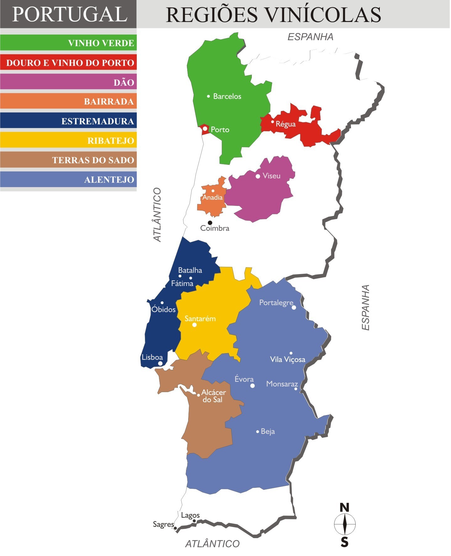 Portugal – Regiões & Uvas  Falando de Vinhos desde 2007