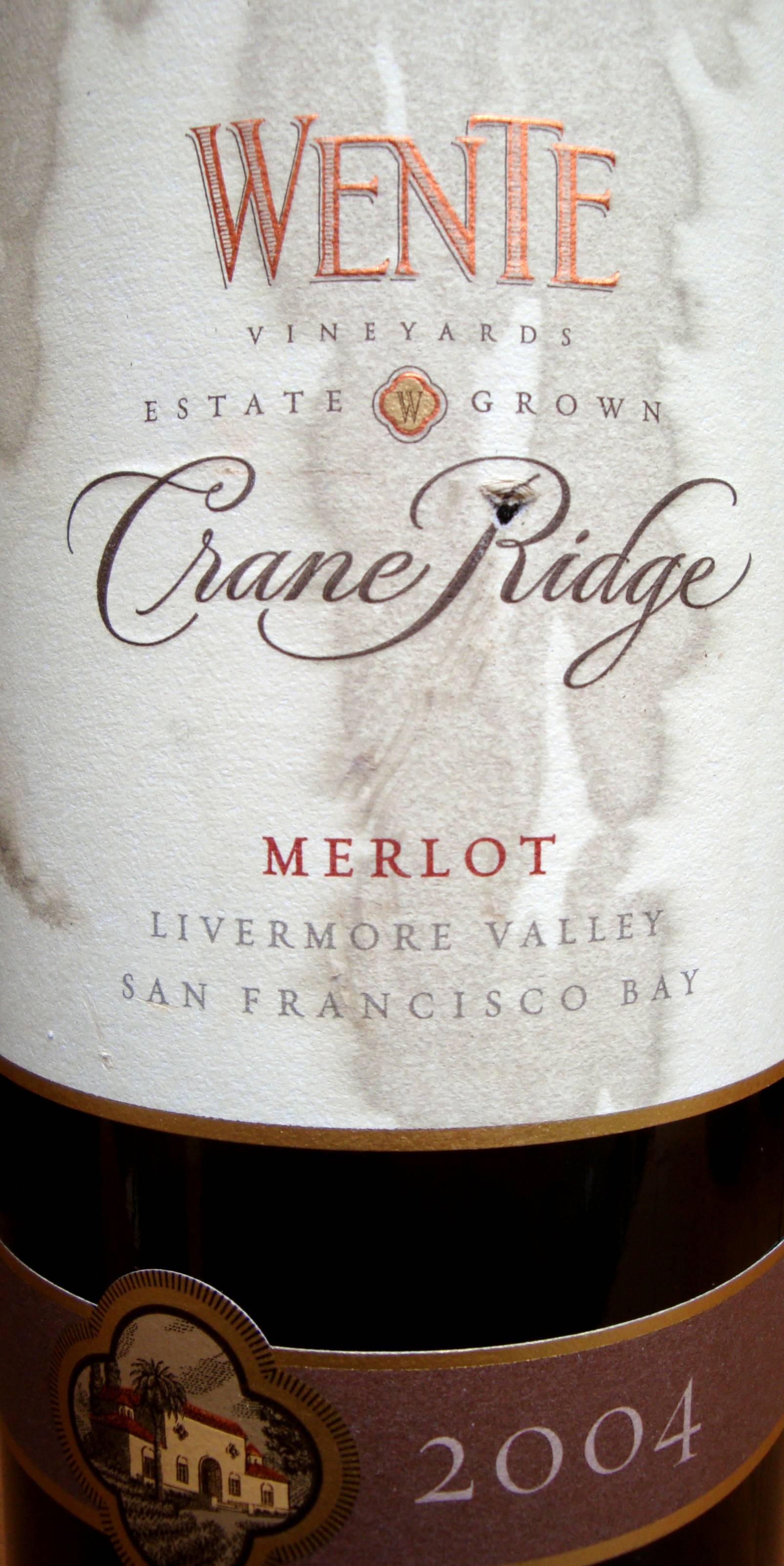 Label Wente Crane Ridge